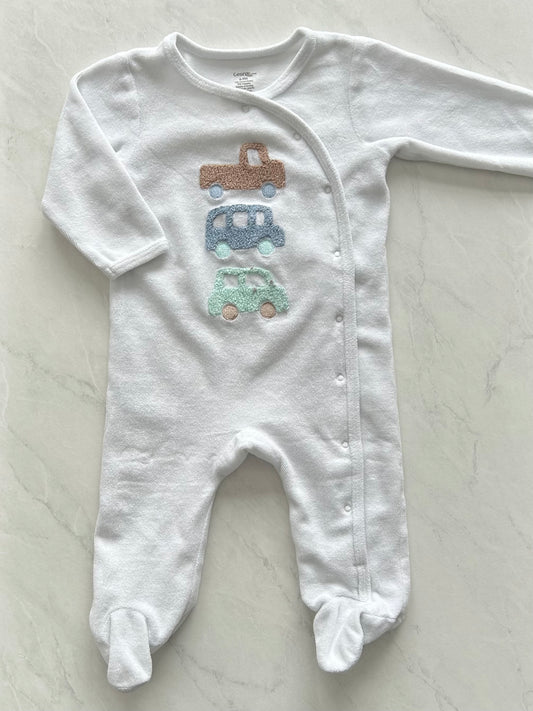 Pyjama à pattes en velours - George - 6-12 mois