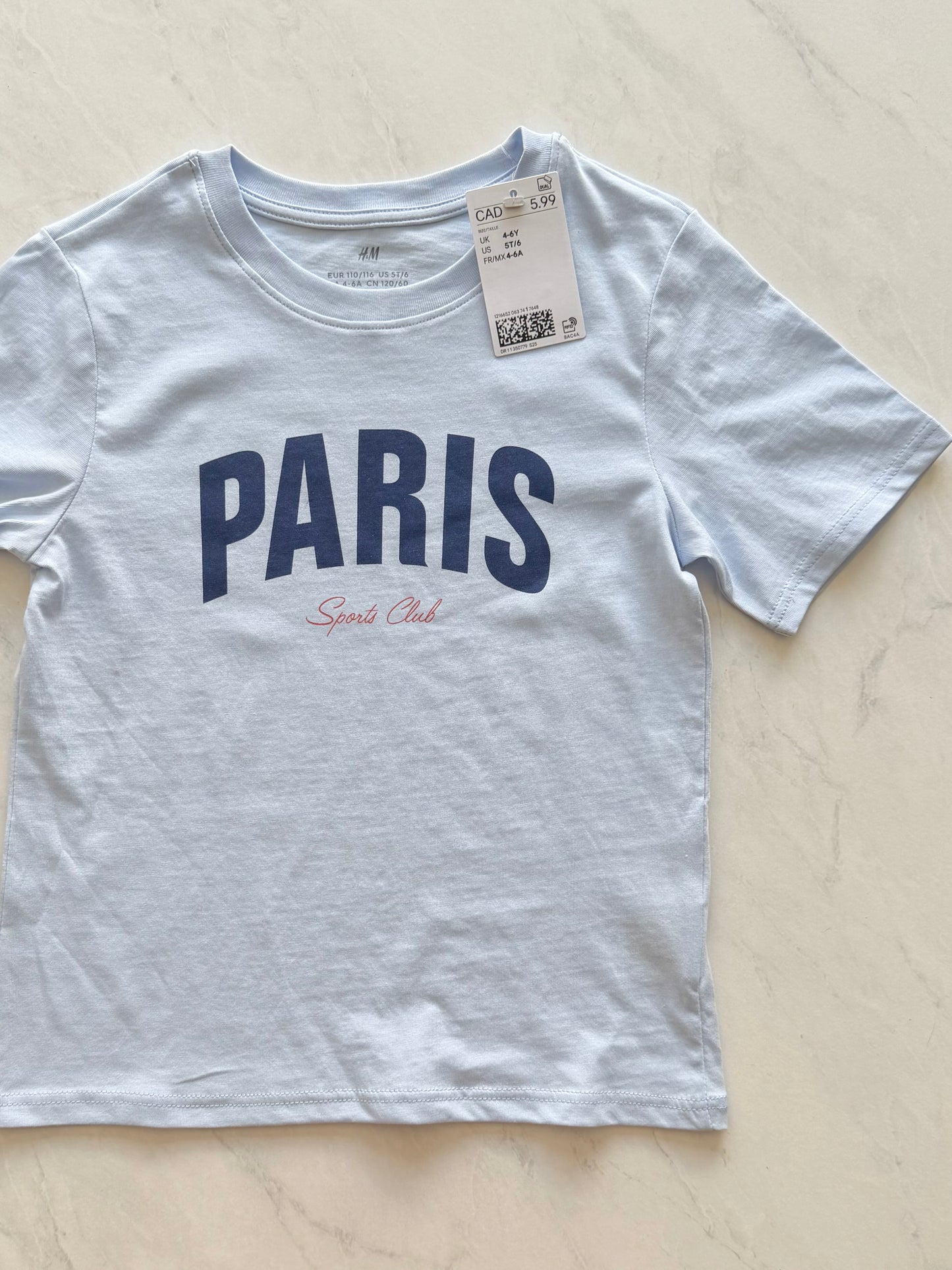 NEUF T-shirt - H&M - 4-6 ans