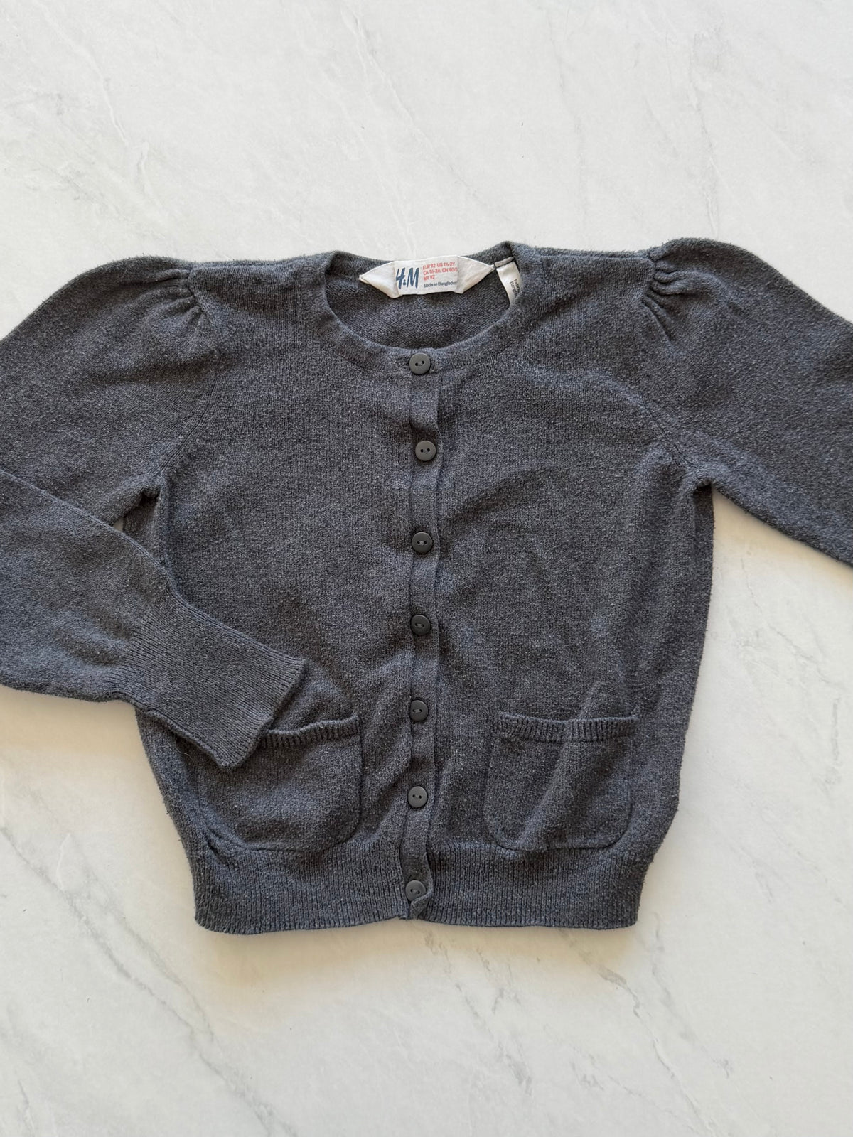 Veste en mailles - H&M - 18-24 mois (légèrement mousseux)