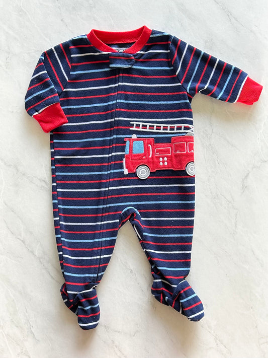 Fleece footed pajamas - Carters - 3 months