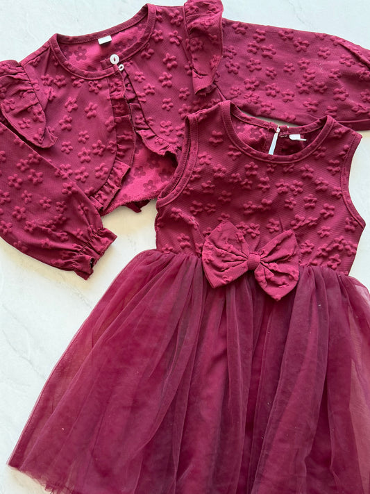 Ensemble robe & bolero - aucune marque - 2-3 ans