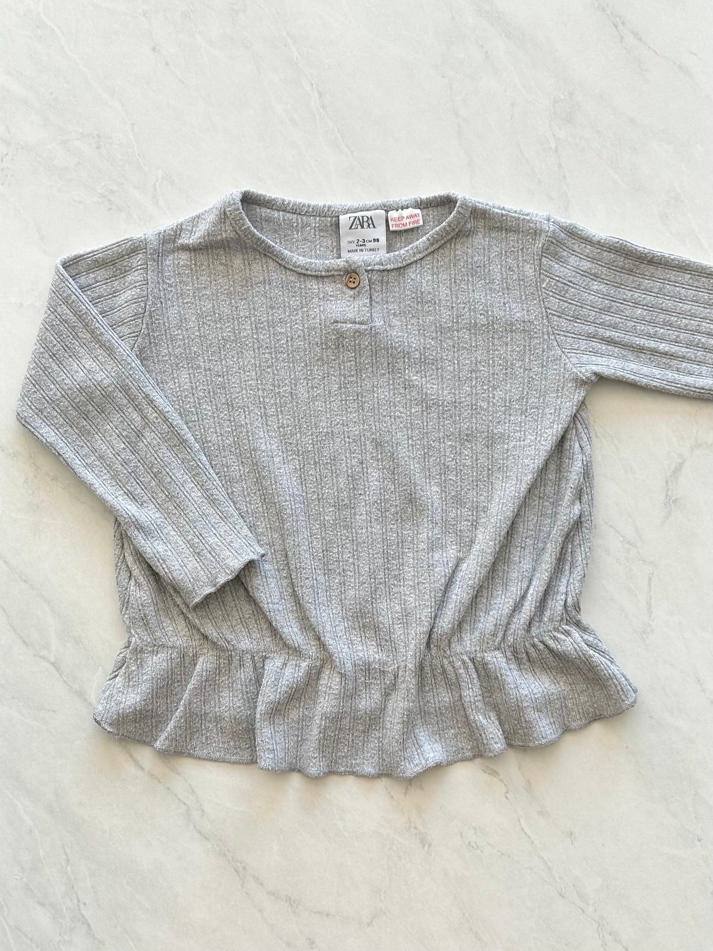 *Imparfait* Haut manches longues - Zara - 2-3 ans