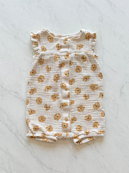 Barboteuse en coton mousseline - H&M - 6-9 mois