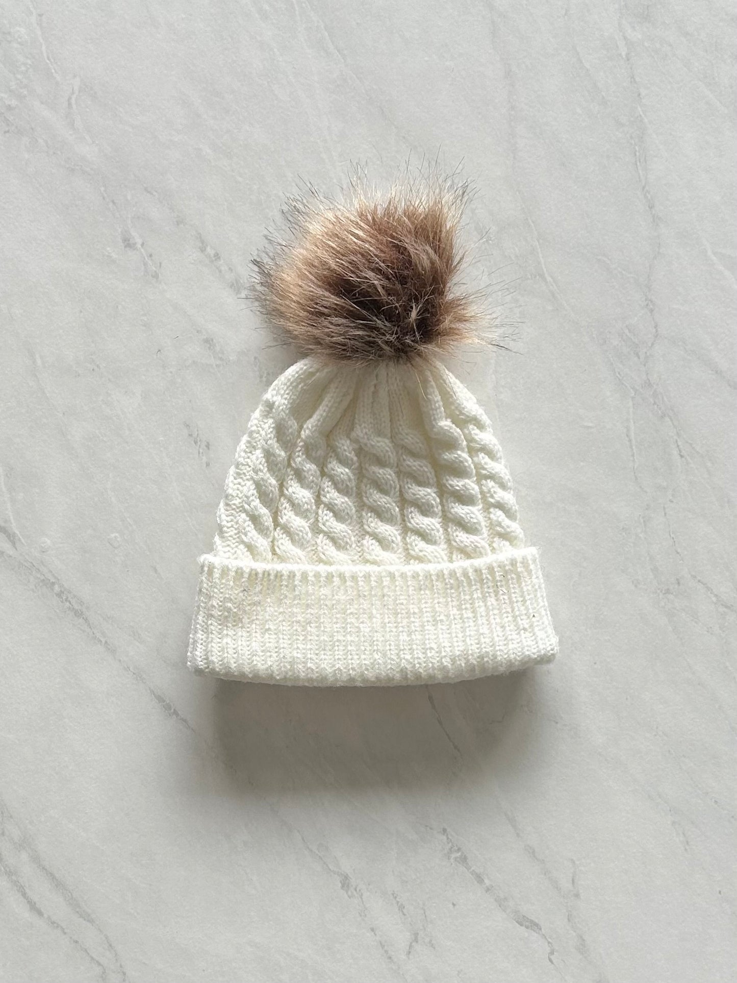 Tuque en mailles - Aucune étiquette fit 1-2 ans