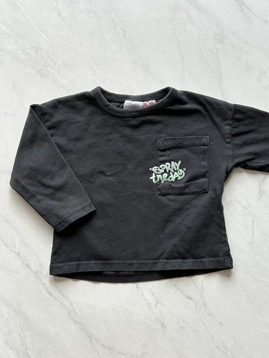 Chandail manches longues - Zara - 9-12 mois