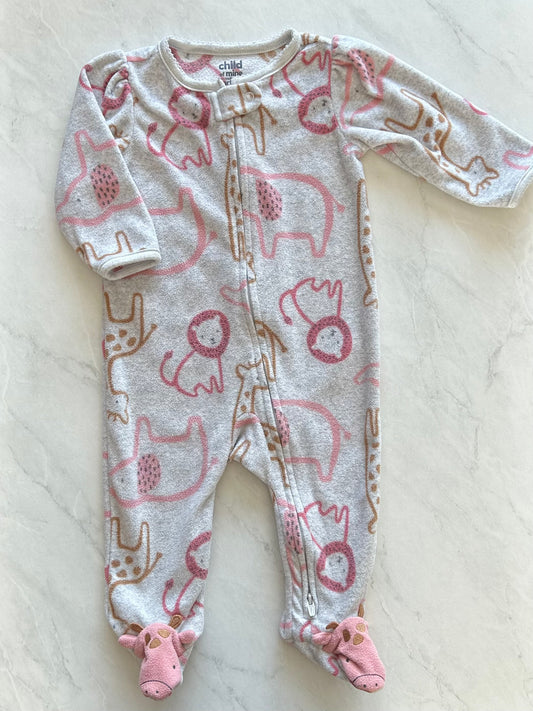 Fleece footed pajamas - Child of mine - 3-6 months
