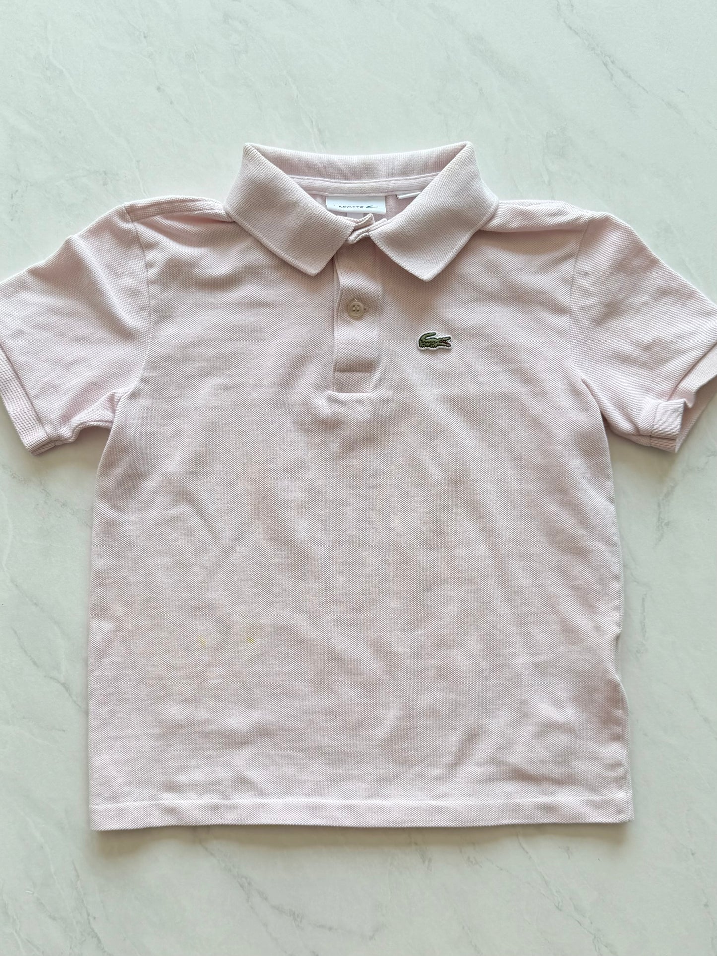 *Imparfait* T-shirt polo - Lacoste - 10 ans (rose pale)