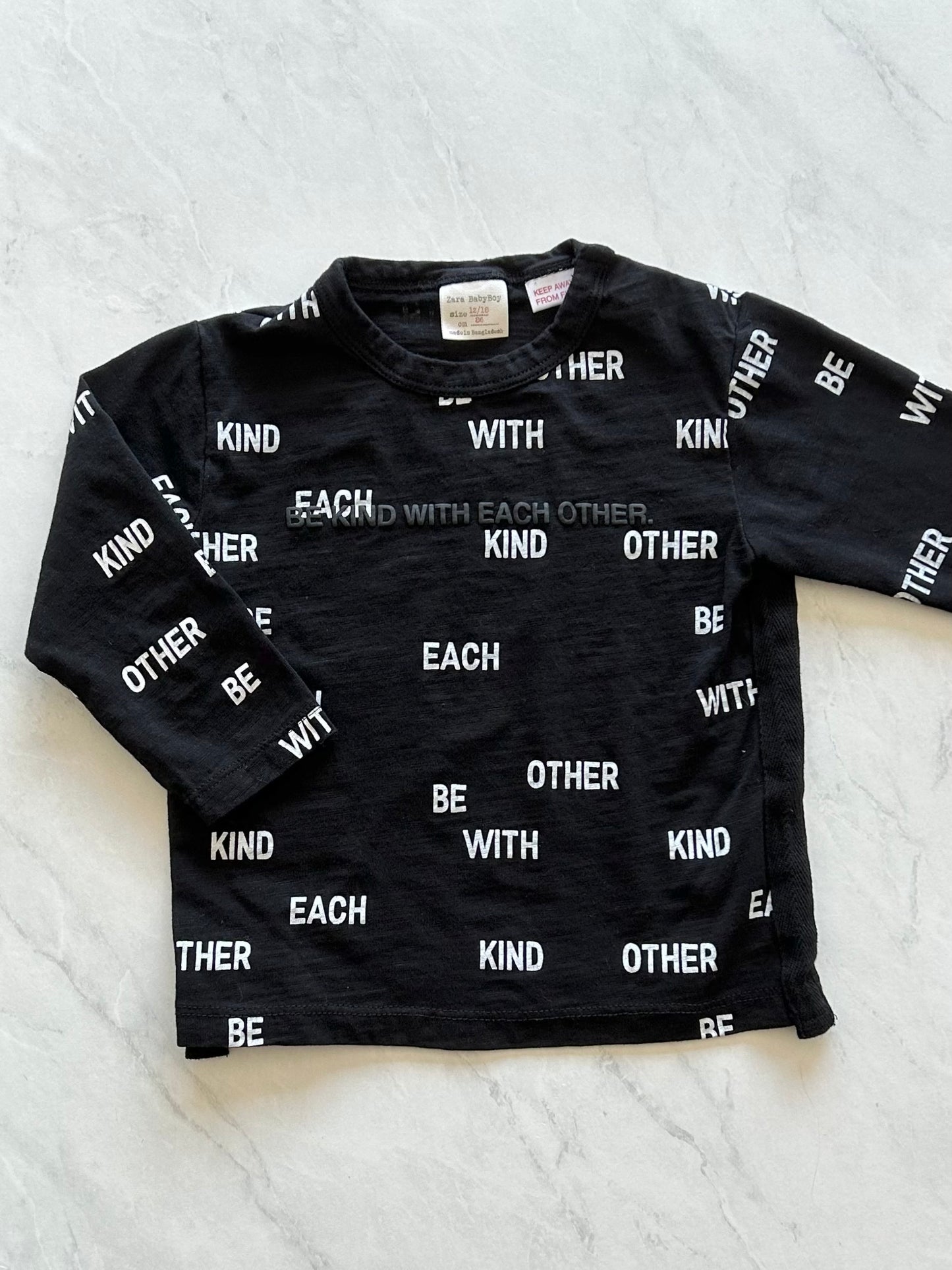 Chandail manches longues - Zara - 12-18 mois