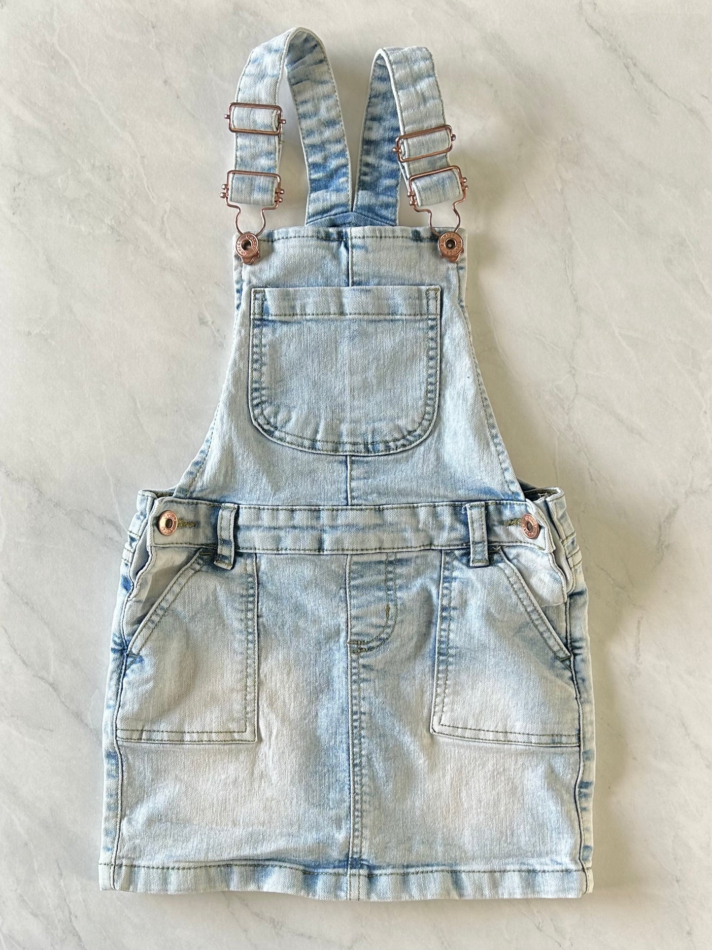 *Imparfait* Robe salopette en jeans - George - 6 ans