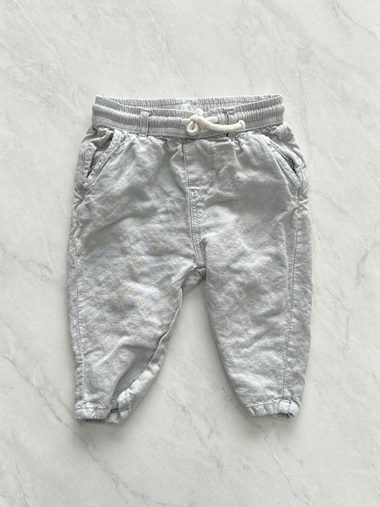 Pantalon en lin - Zara - 9-12 mois