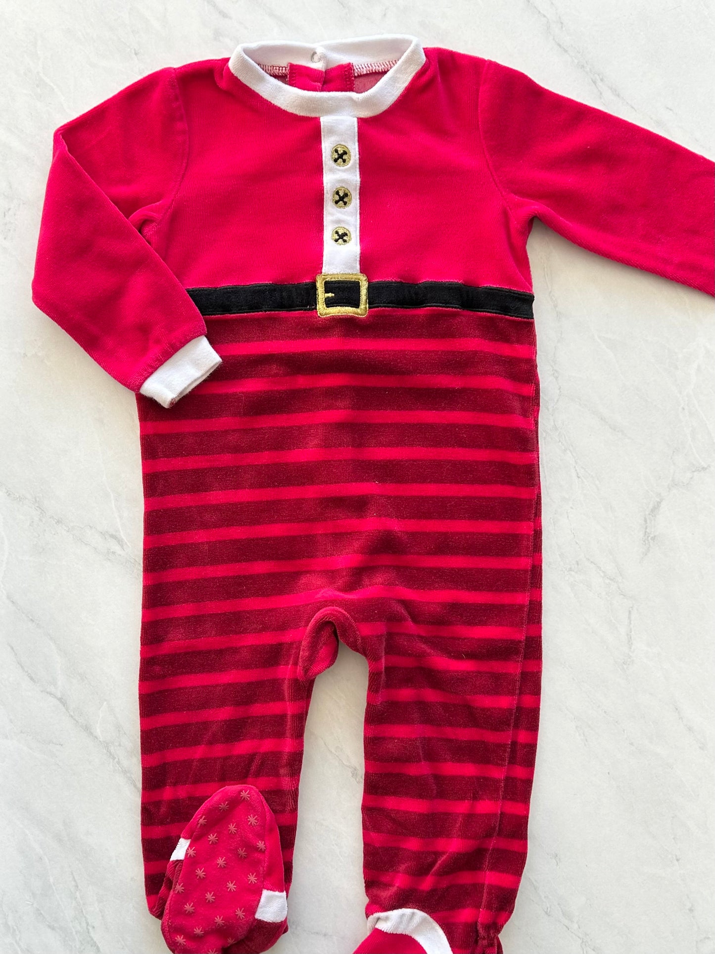 Pyjama à pattes en velours - 18 mois