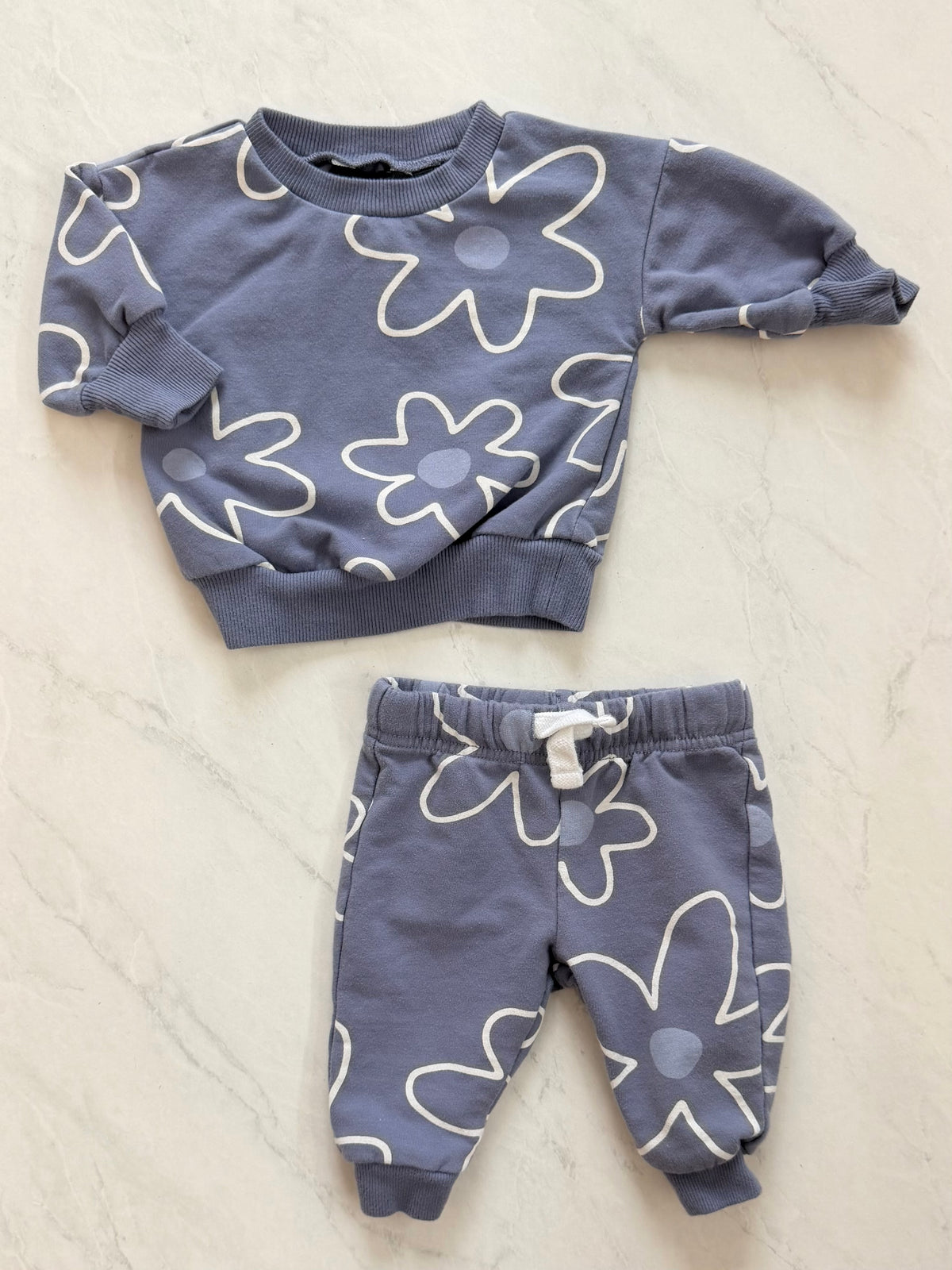 Ensemble en coton ouaté - Tag - 3 mois