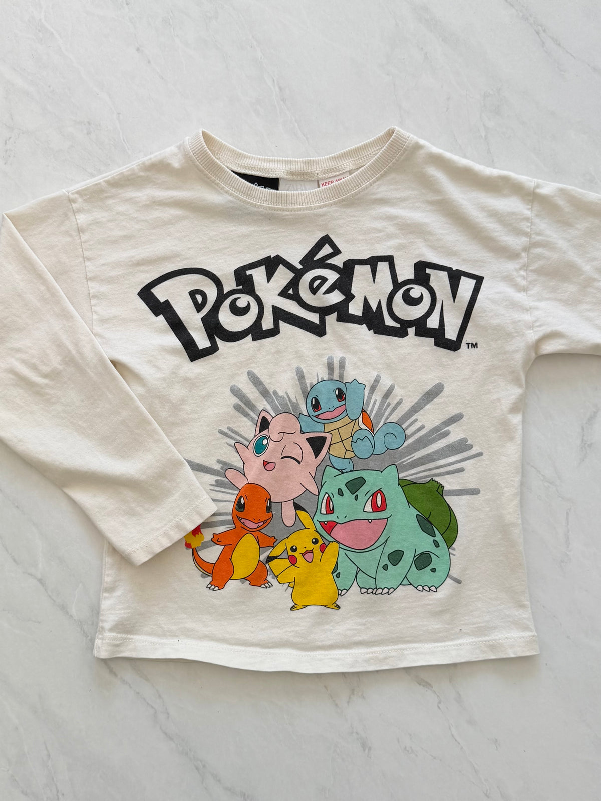 *Imparfait* Chandail manches longues - Zara X Pokémon - 4-5 ans