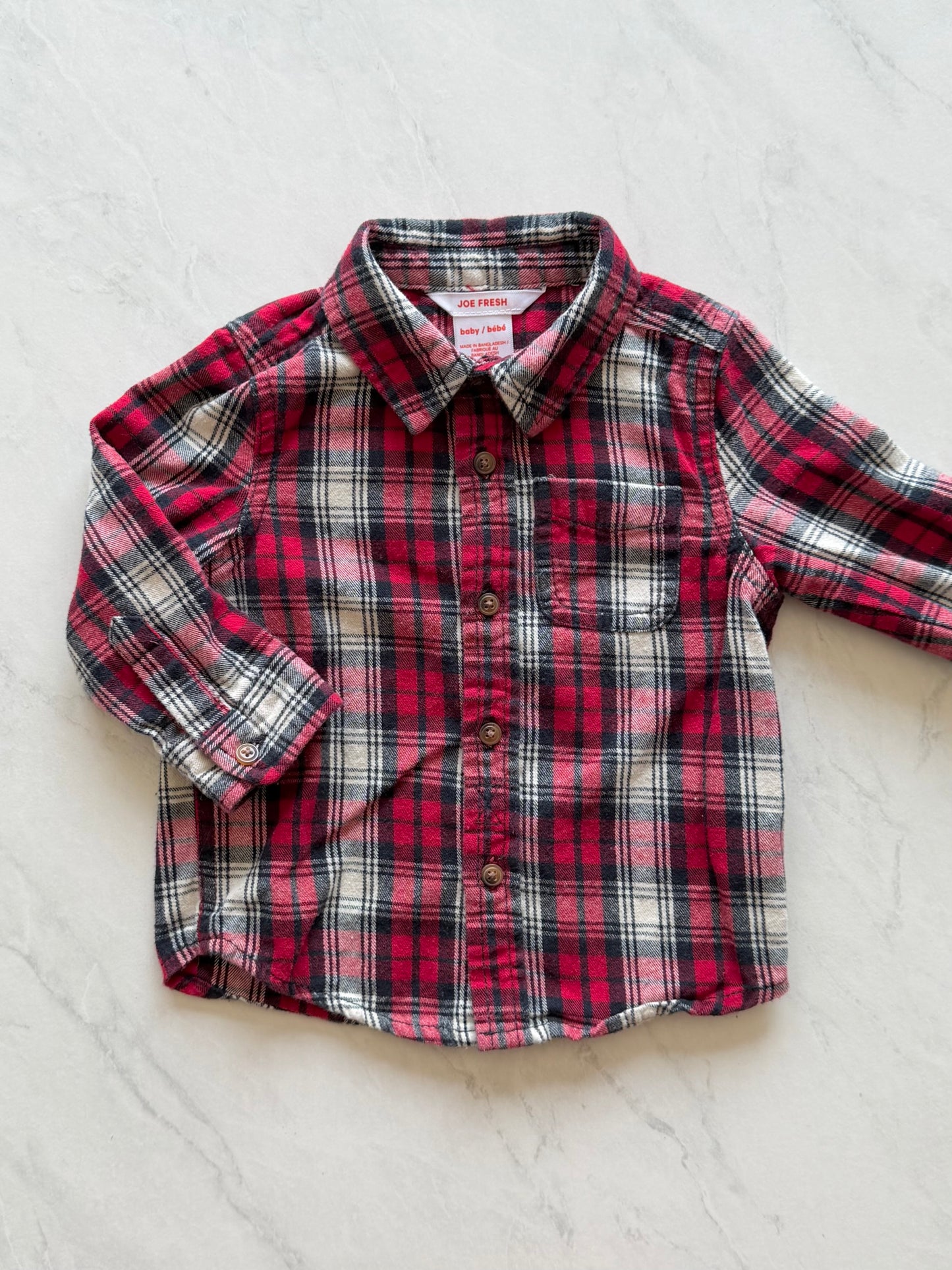 Chemise manches longues - Joe Fresh - 12-18 mois