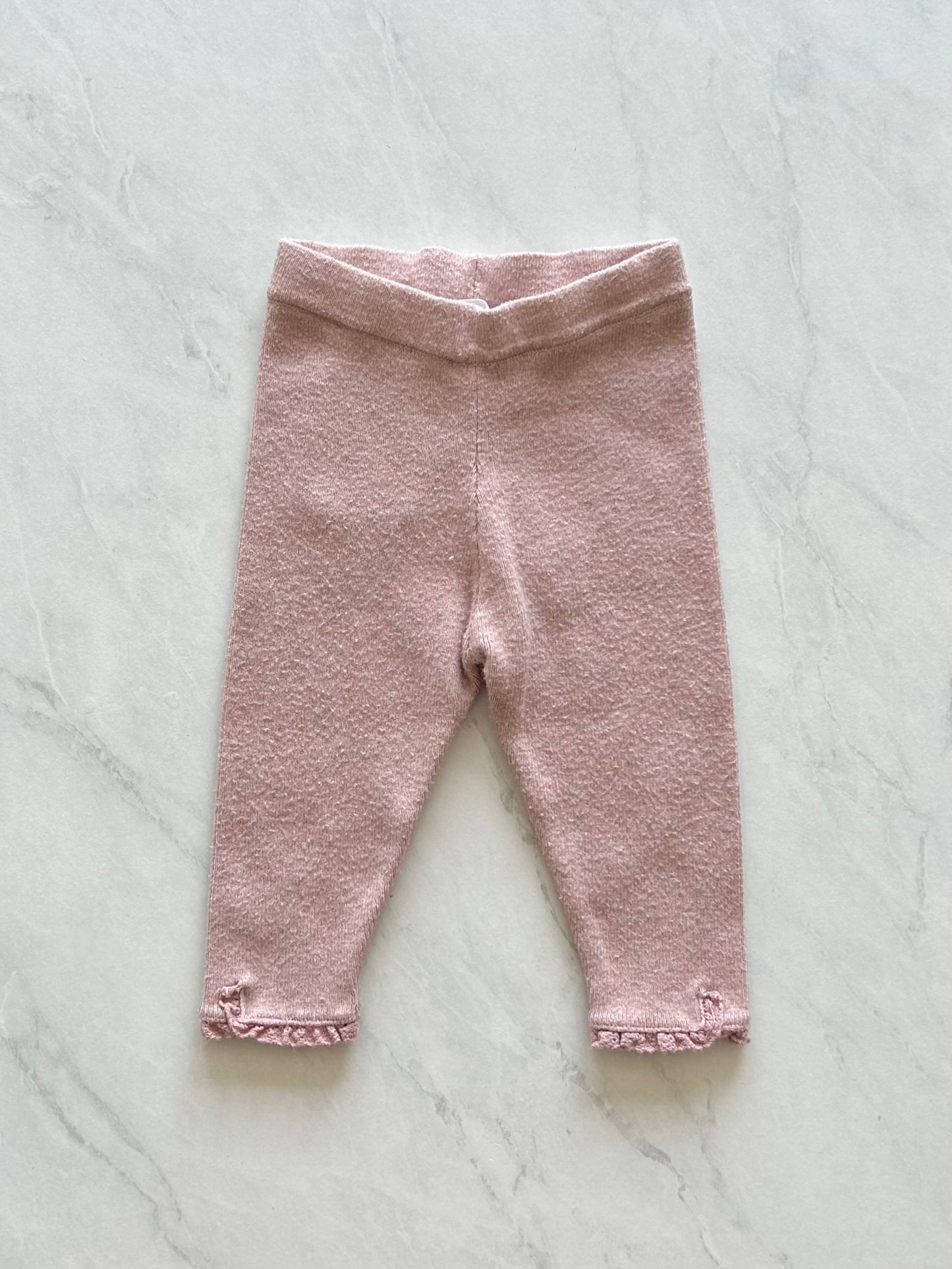 Legging - Zara - 6-9 mois (légèrement mousseux)