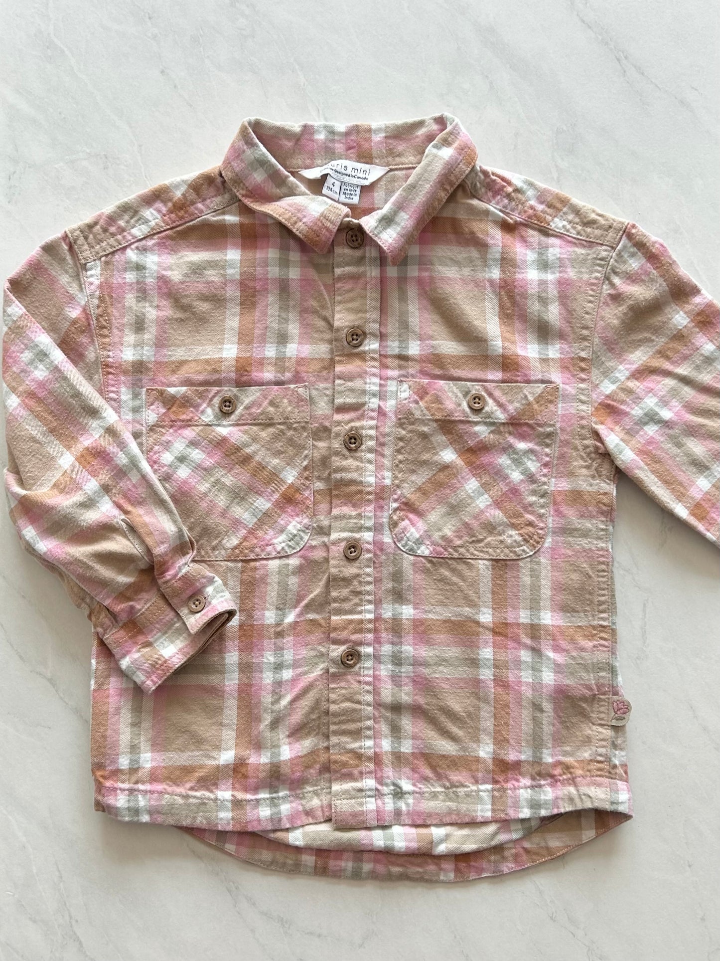 Chemise carreauté - Souris mini - 4 ans
