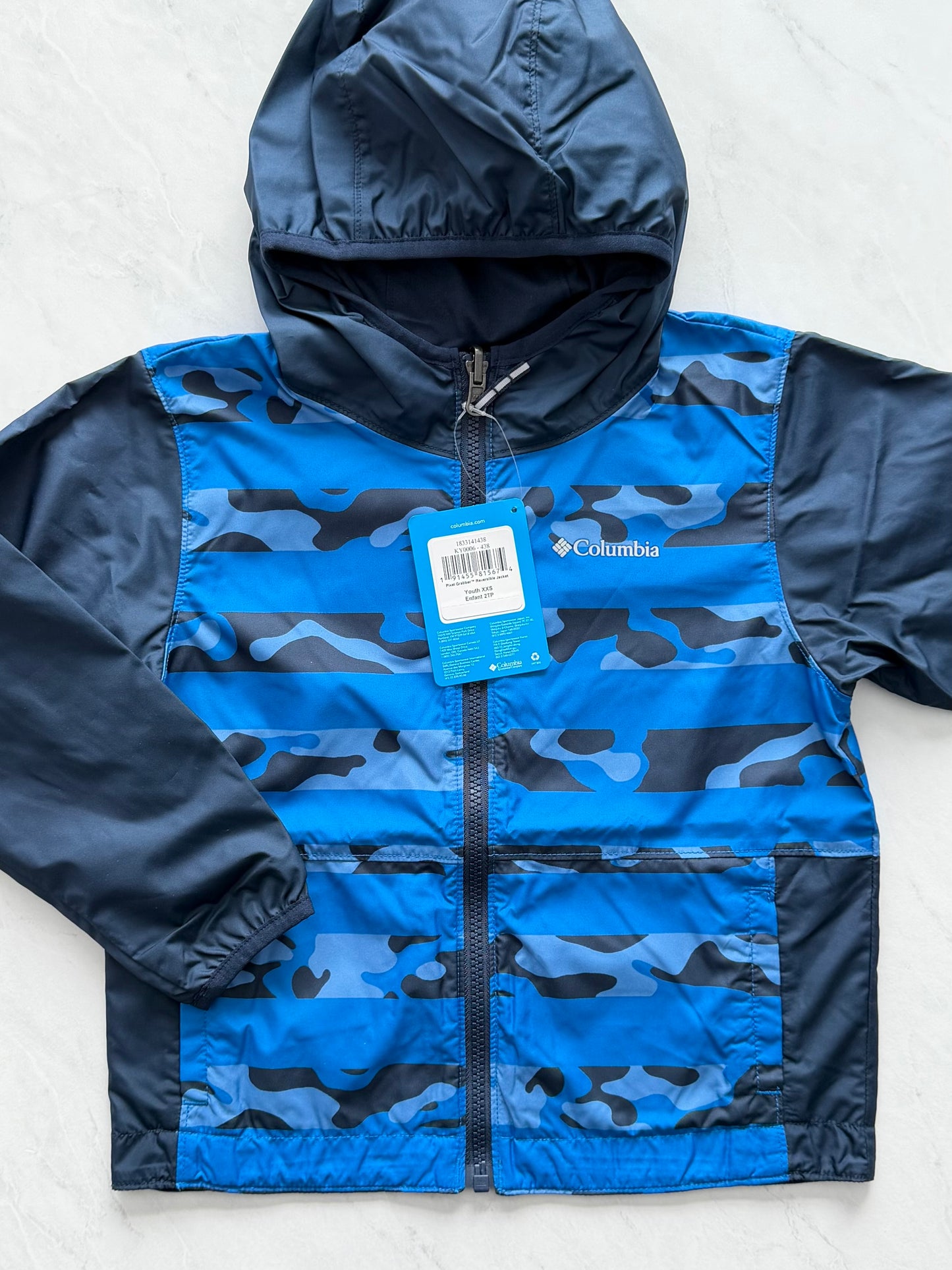 NEUF Manteau mi saison réversible - Columbia - XXS 4-5 ans