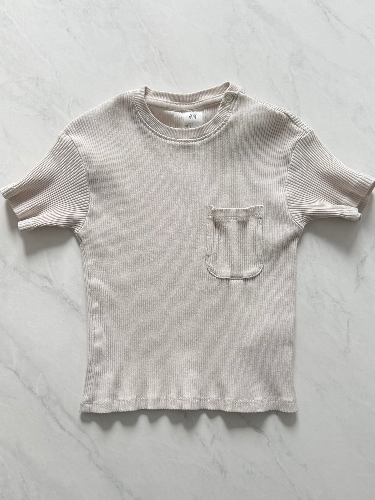 T-shirt côtelé - H&M - 18-24 mois