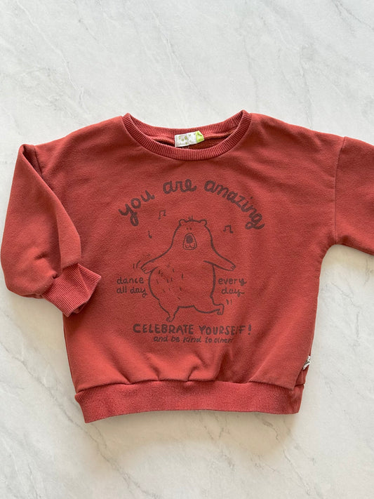 Crewneck - Gagou Tagou - 18 mois (légèrement mousseux)