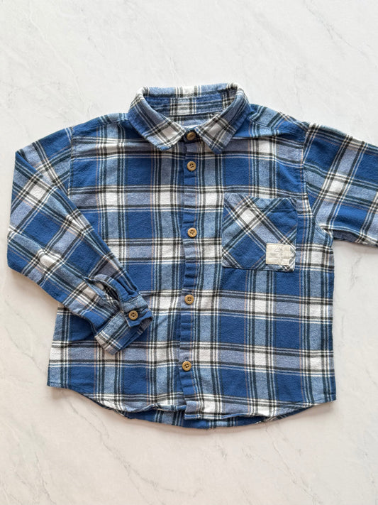 Chemise manches longues - Zara - 4-5 ans