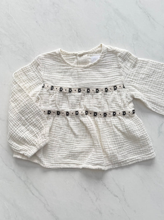 Haut en coton mousseline - Zara - 4 ans