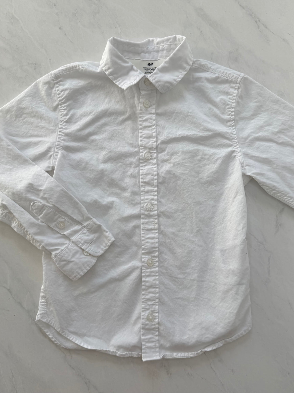 *Imparfait* Chemise manches longues - H&M - 5-6 ans