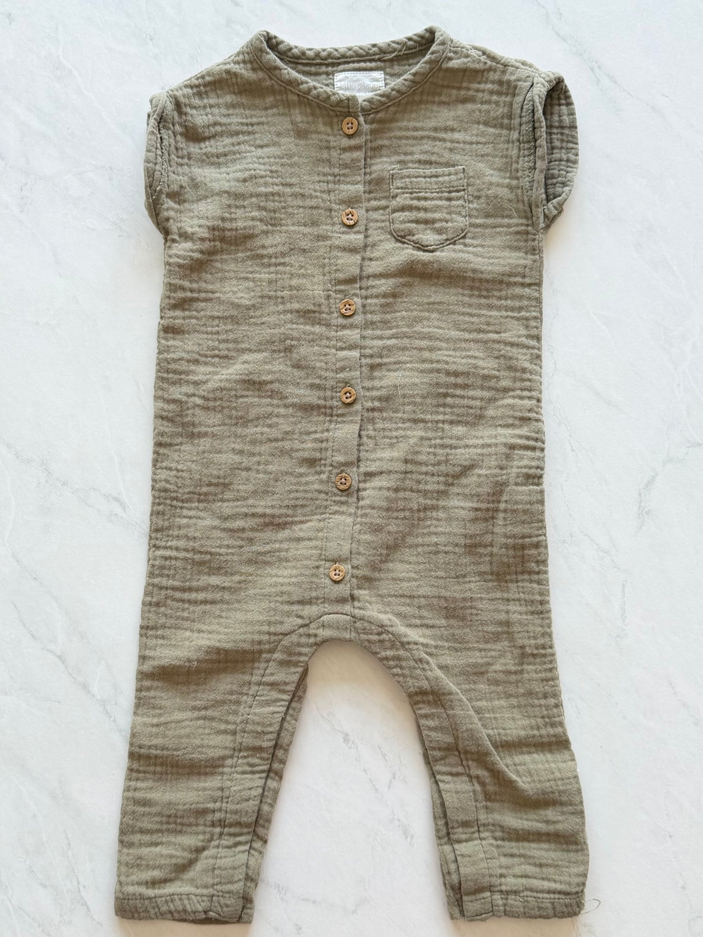 *Imparfait* Combinaison une pièce en coton mousseline - Little Planet Organic - 12 mois