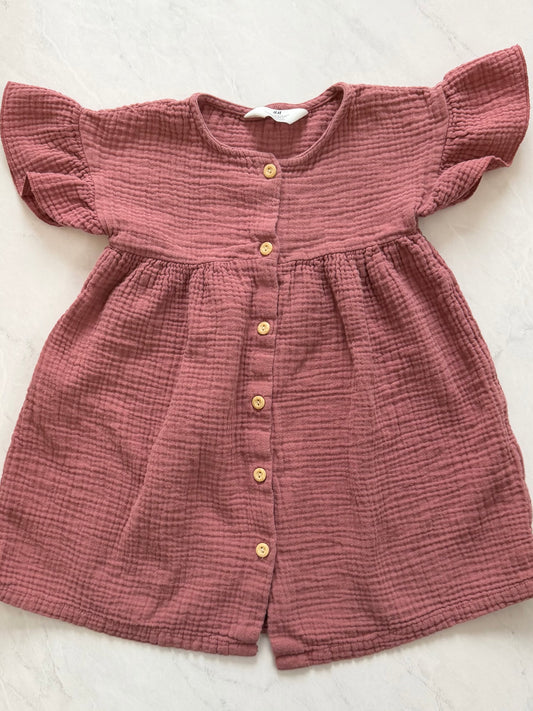 *Imparfait* Robe en coton mousseline - H&M - 3-4 ans