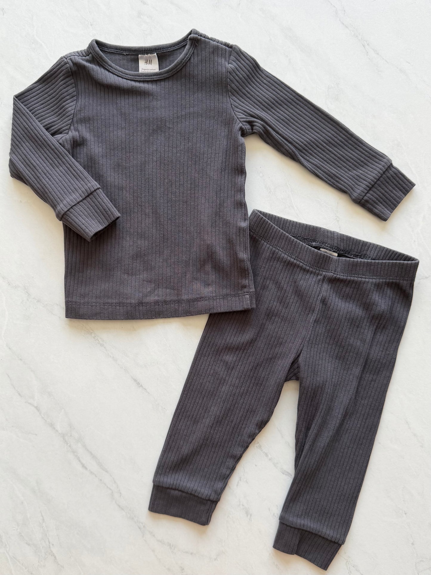 Ensemble côtelé - H&M - 6-9 mois