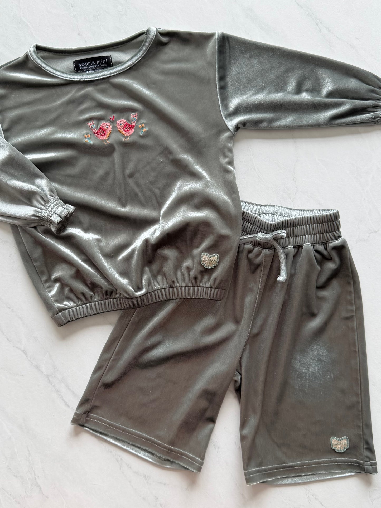 *Imparfait* Ensemble 2 pièces en velours - Souris Mini - 12-18 mois