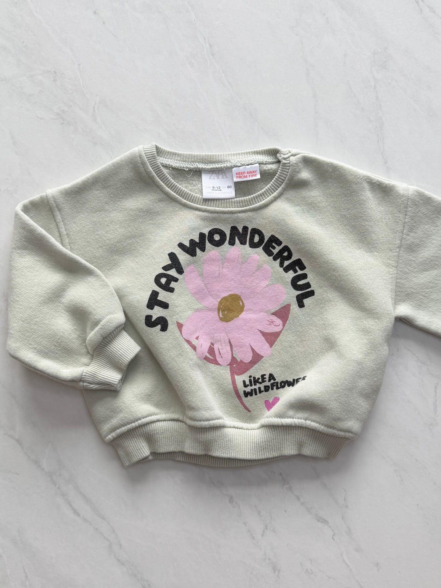 *Imparfait* Crewneck - Zara - 9-12 mois