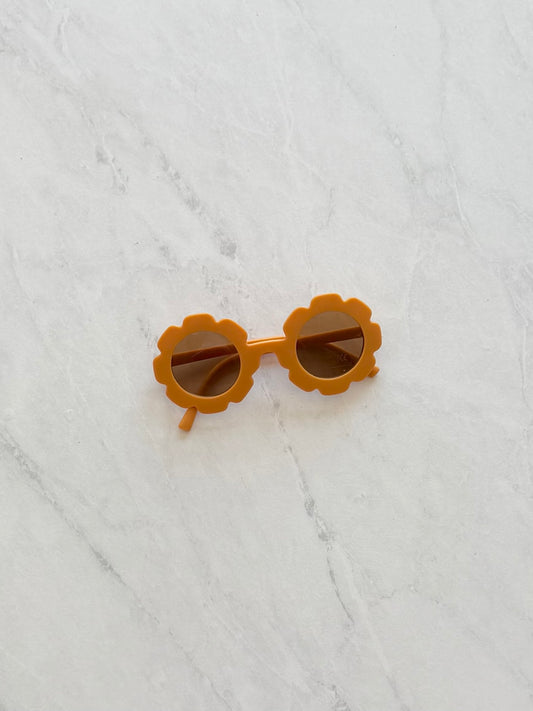 Lunette de soleil fleur - Jaune