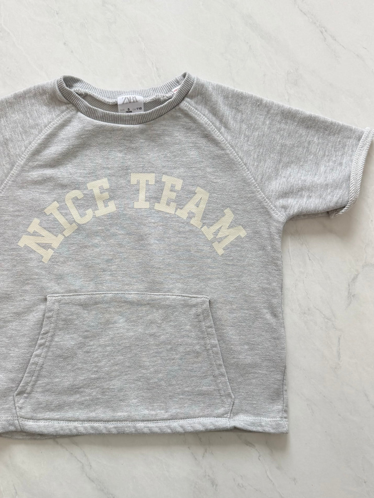 T-shirt en coton ouaté - Zara - 5 ans