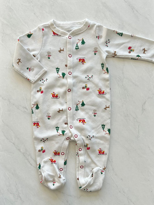 Pyjama à pattes en tissus gaufré - Carters - 6 mois