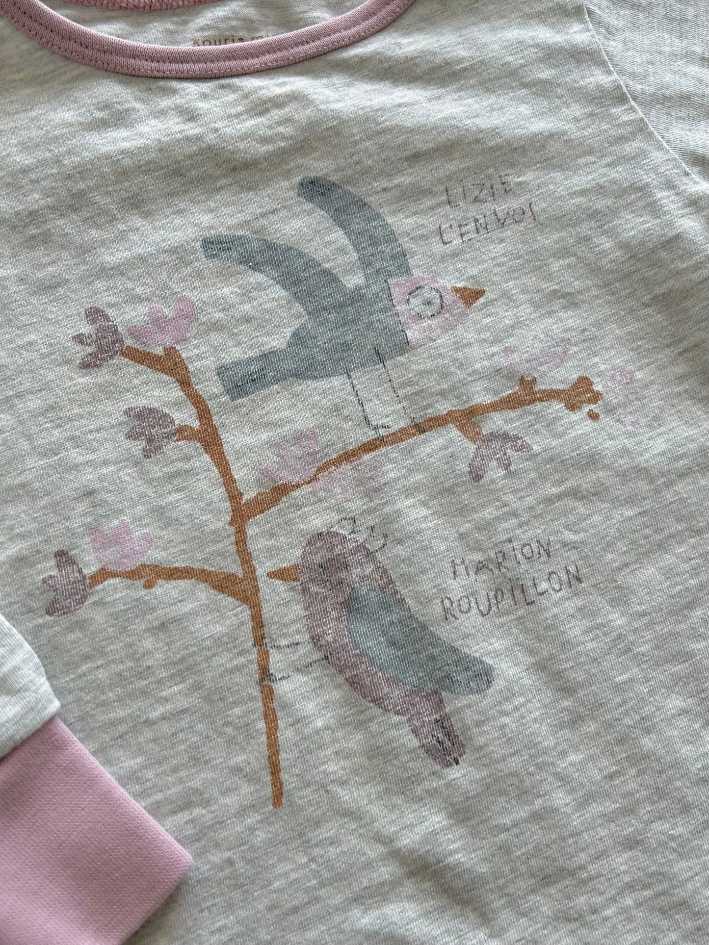 Pyjama 2 pièces - Souris mini - 12-18 mois (dessin pâli)