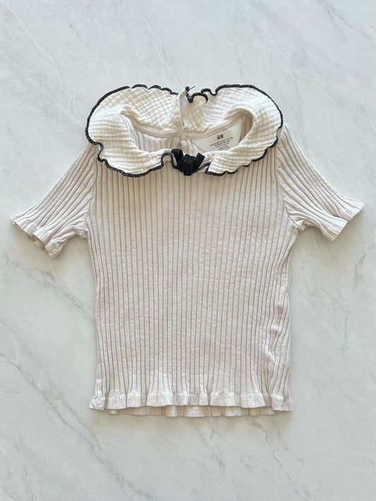 T-shirt côtelé - H&M - 6-8 ans