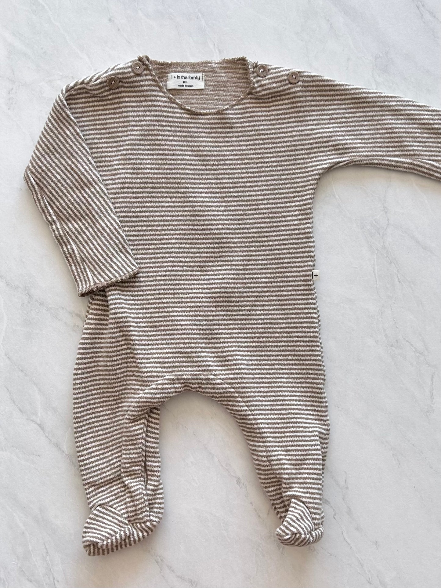 Combinaison une pièce en mailles - 1 + in the family - 6 mois
