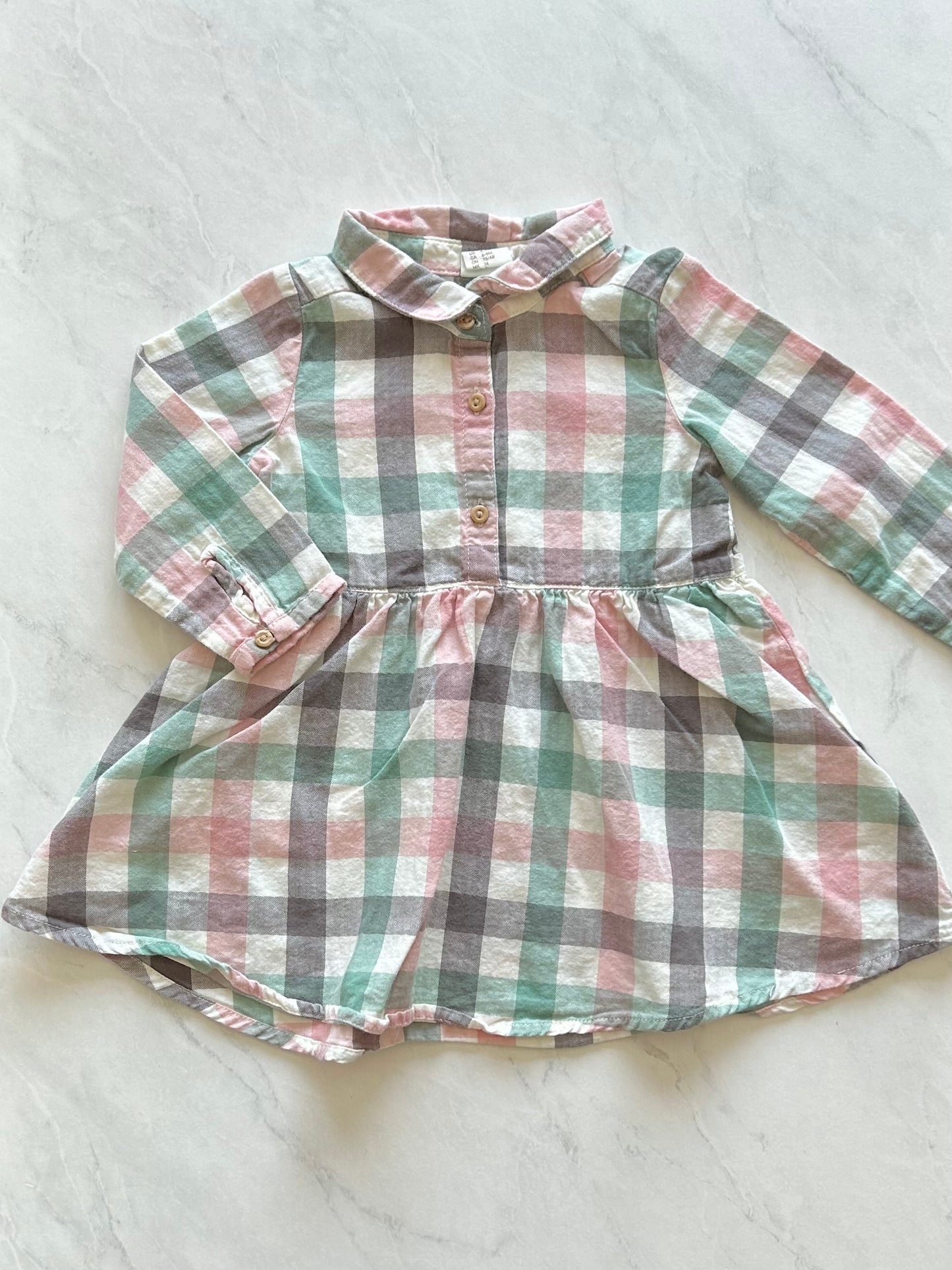 Robe manches longues - H&M - 6-9 mois