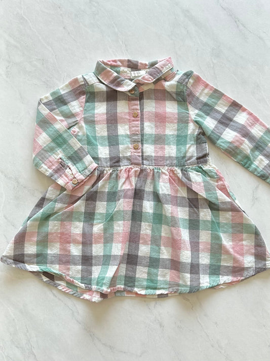 Robe manches longues - H&M - 6-9 mois