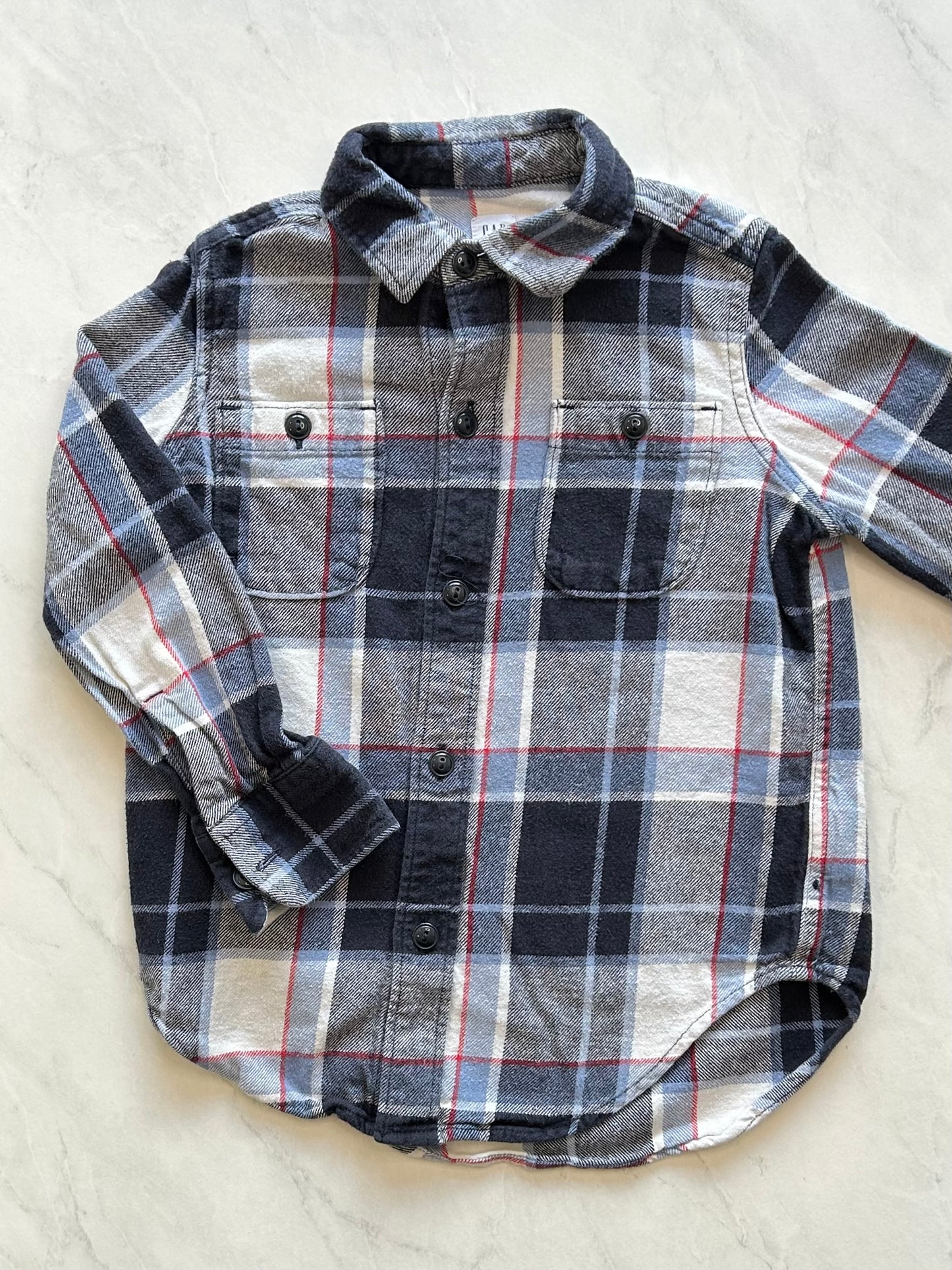 *Imparfait* Chemise manches longues - Gap - 4-5 ans