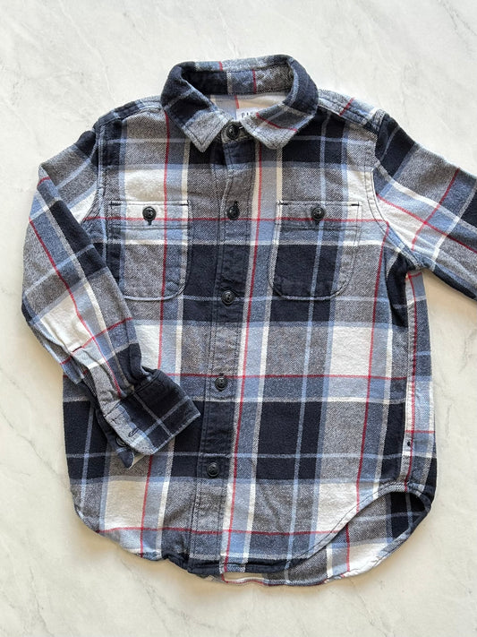 *Imparfait* Chemise manches longues - Gap - 4-5 ans