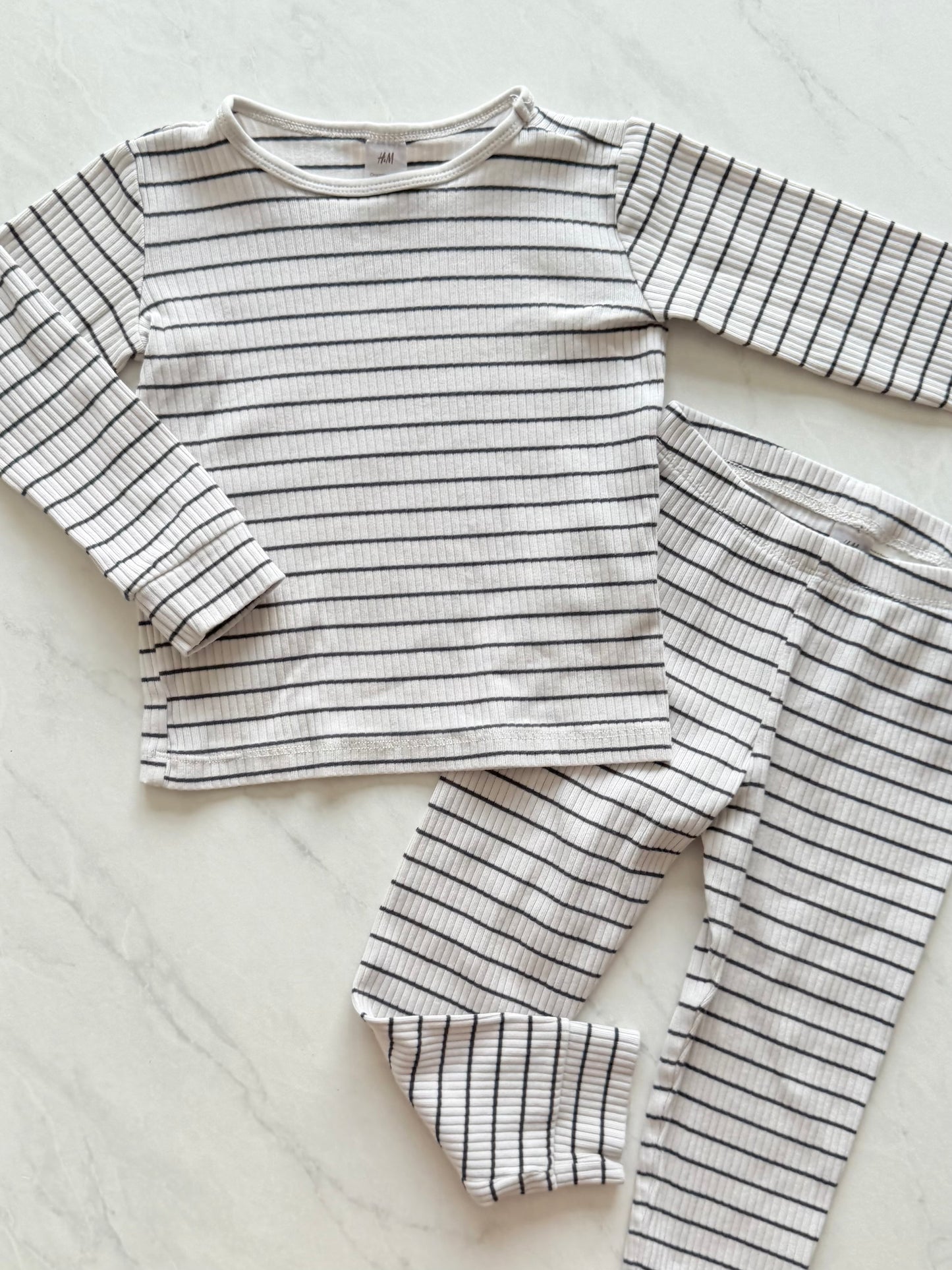 Ensemble 2 pièces côtelé - H&M - 2-3 ans