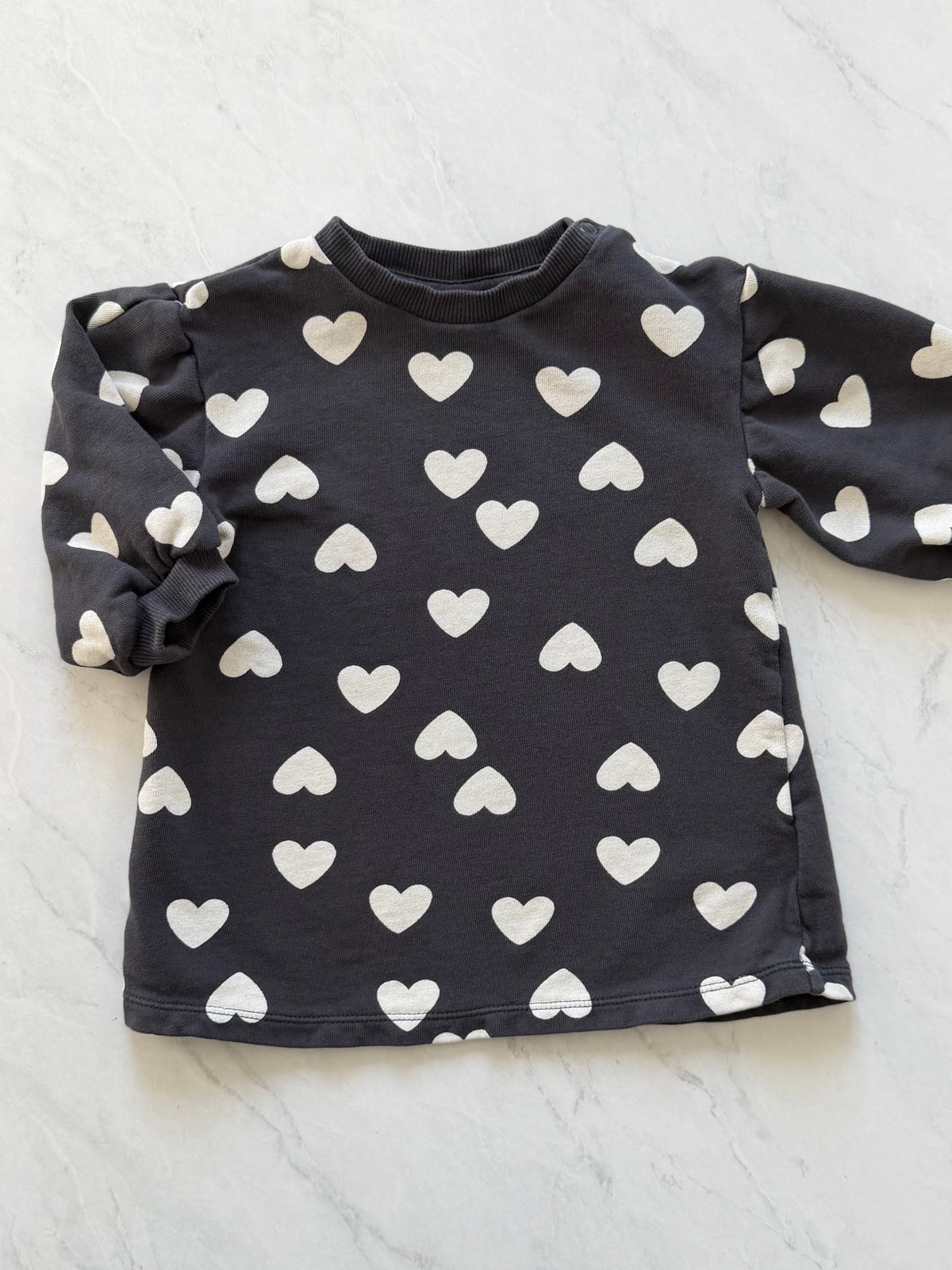 Tunique en coton ouaté - H&M - 9-12 mois