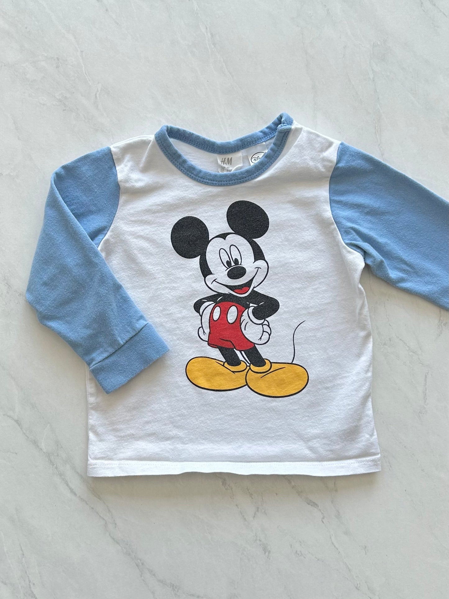 Chandail manches longues - H&M X Disney - 9-12 mois (légèrement mousseux)