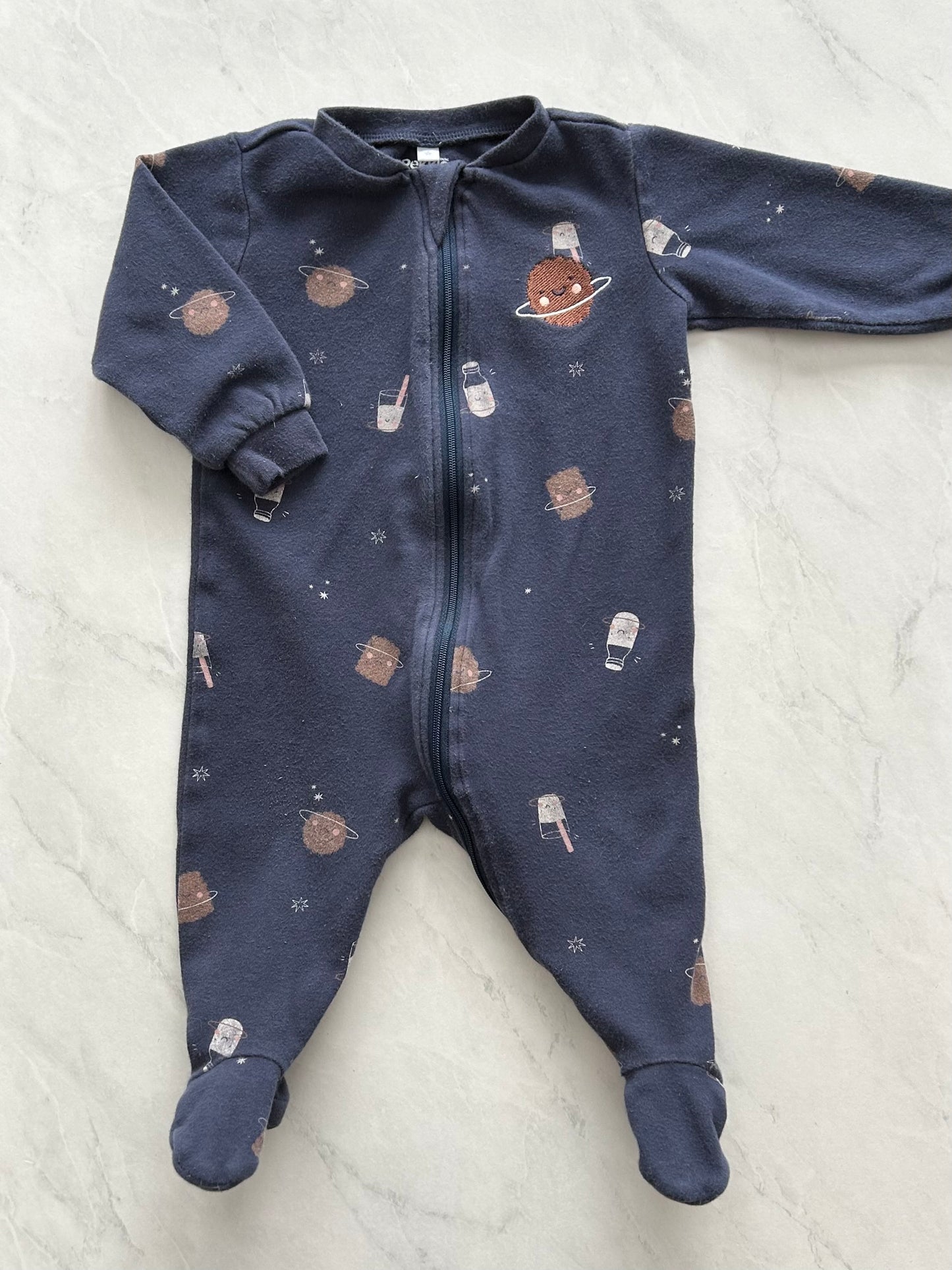 Pyjama à pattes - Pekkle - 6 mois (légèrement mousseux)