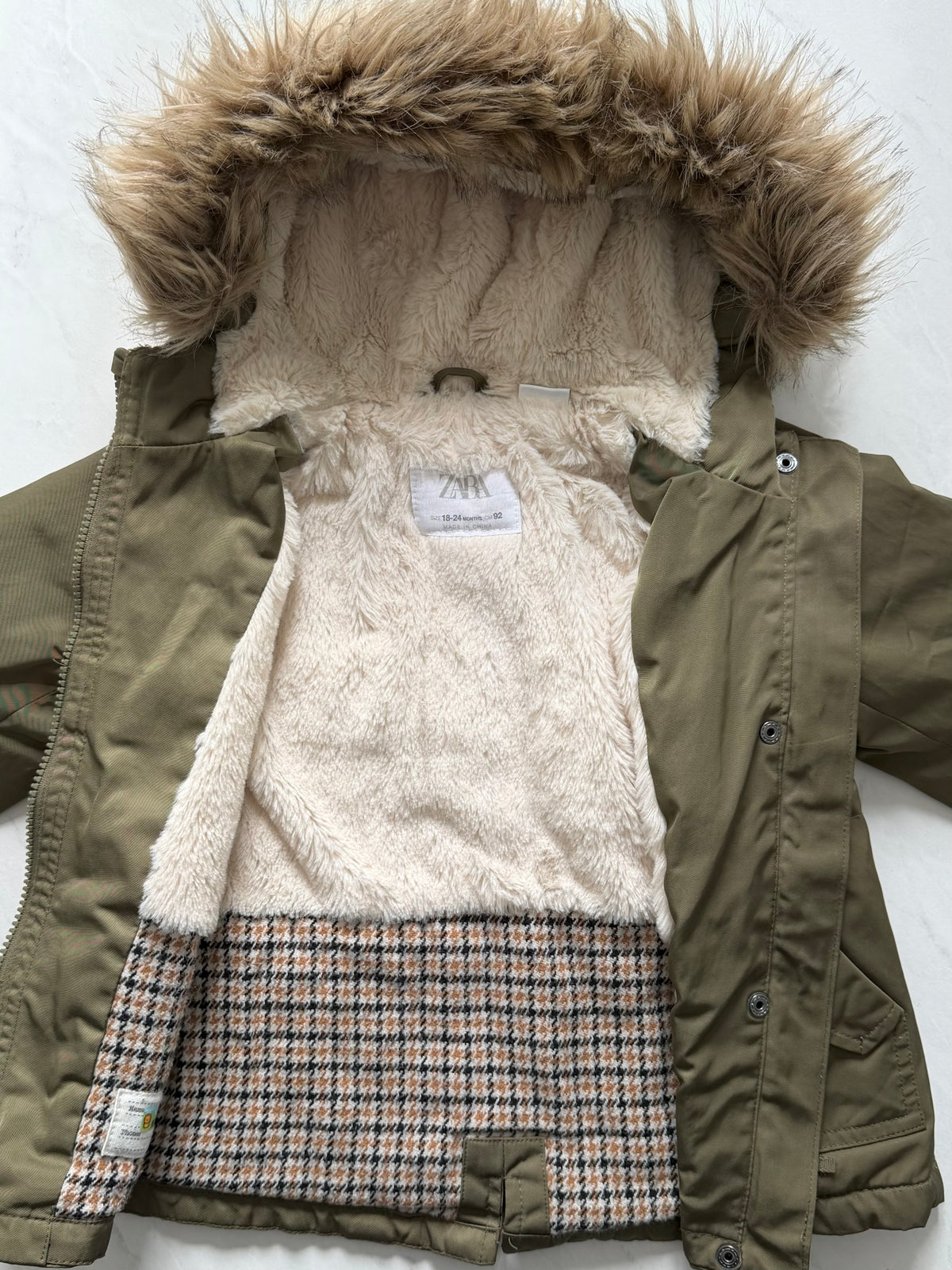 Manteau doublé - Zara - 18-24 mois