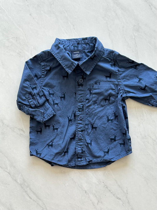 Chemise manches longues - Baby Gap - 3-6 mois