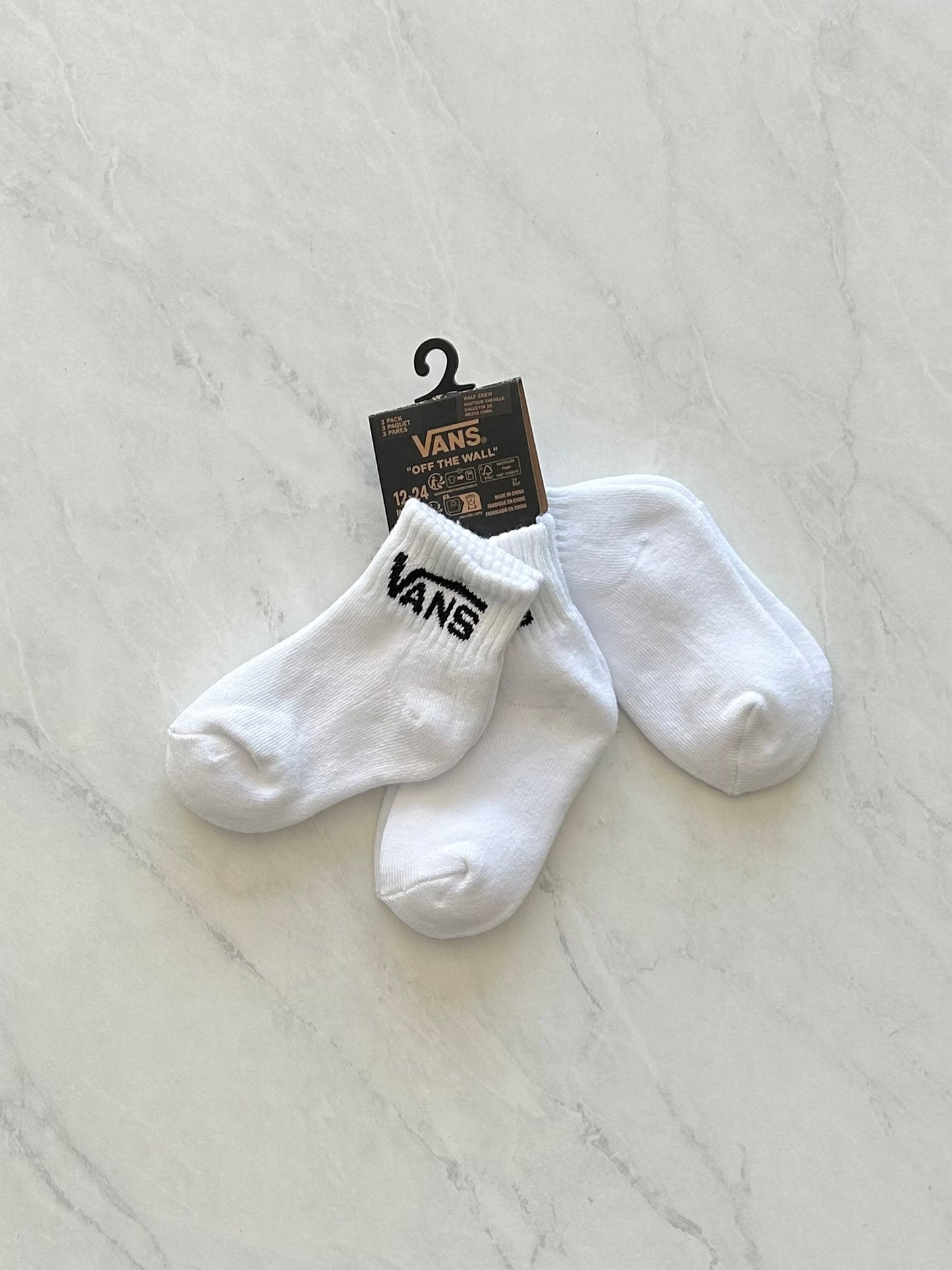 NEUF Ensemble de 3 paires de chaussettes - Vans - 12-24 mois