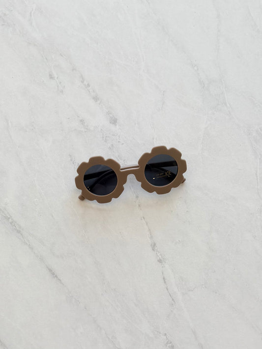 Lunette de soleil fleur - Taupe