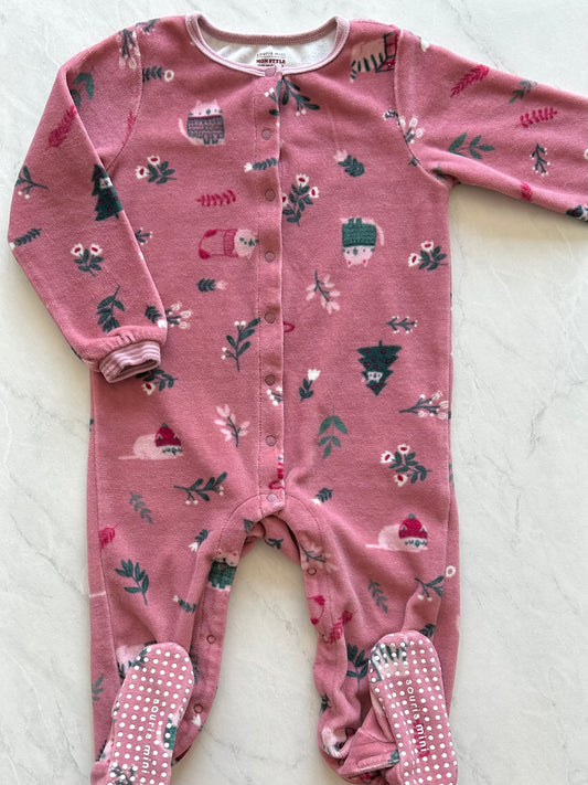 Pyjama à pattes en velours - Souris mini - 18-24 mois